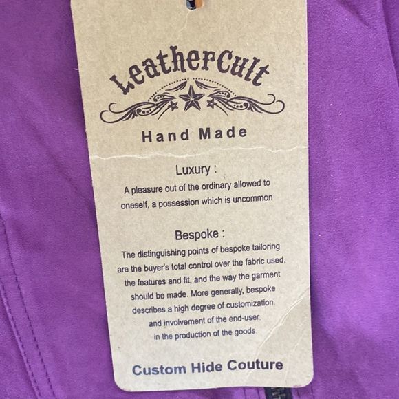 Leather cult mini skirt size large - Picture 3 of 6